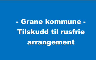 Lenke til artikkel: Tilskudd til rusfrie arrangement - 2. halvår 2026