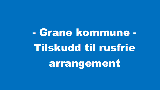 Lenke til artikkel: Tilskudd til rusfrie arrangement - 2. halvår 2026